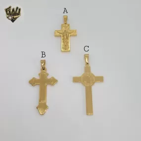 (4-2341) Stainless Steel - Cross Pendants.