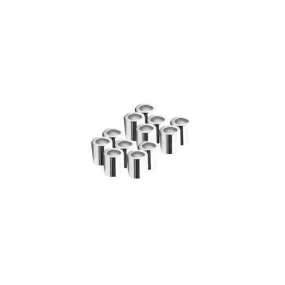 .925 Sterling Silver 2x2mm Crimp Tubes (50 Pack)