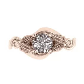 Azalea | custom engagement ring setting, round 6 mm