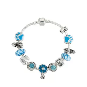 Crystal Enamel Beads Charm Beads Bracelet