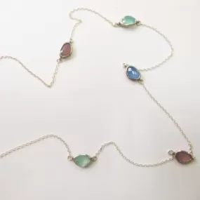 Exquisite Chalcedony Necklace - Sterling Silver Jewelry