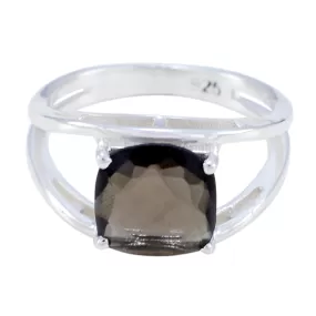 Inviting Gem Smoky Quartz 925 Silver Ring Jewelry Stores In The Mall