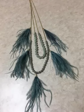 Long Feathered Necklaces