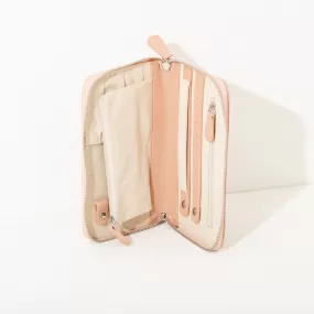 Luna Travel Jewelry Wallet in Blush by Brouk & Co