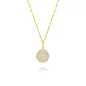 Semicircle Necklace 18ct Gold Plated Vermeil