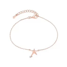 Star 925 Sterling Silver 18K Rose Gold Plated Bracelets